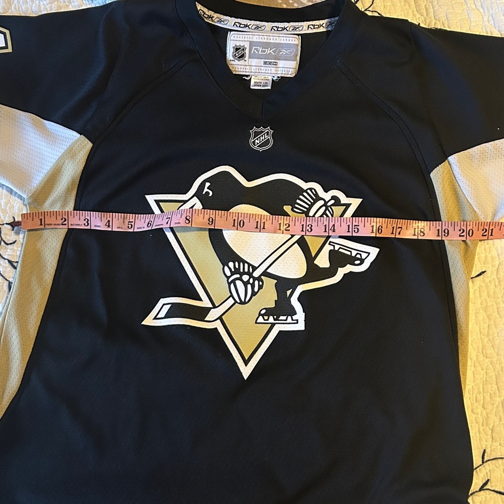 Reebok Kids Hockey Jersey - Black and Tan - Picture 5 of 7